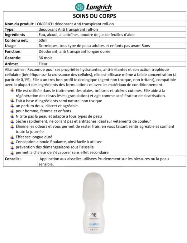 Anti-transpirant longrich – Image 2